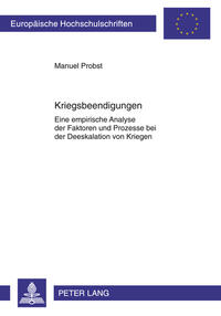 Vorderes Coverbild Kriegsbeendigungen