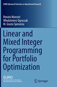 Vorderes Coverbild Linear and Mixed Integer Programming for Portfolio Optimization