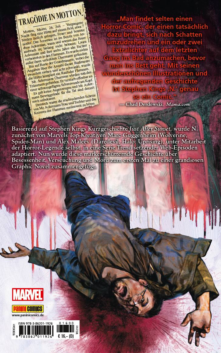 Rückseitencover Stephen Kings N.