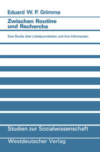 Vorderes Coverbild Zwischen Routine und Recherche