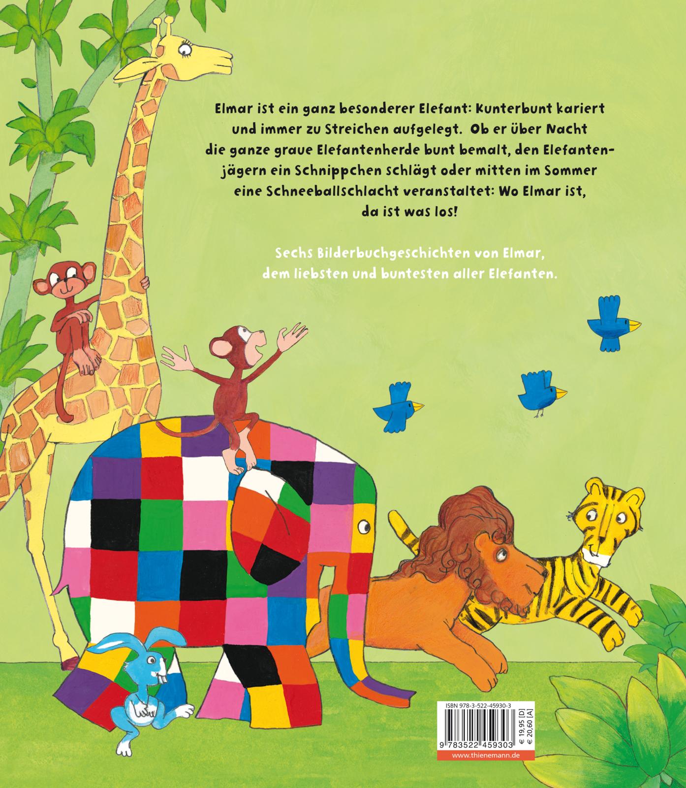 Rückseitencover Elmar: Das große Elmarbuch
