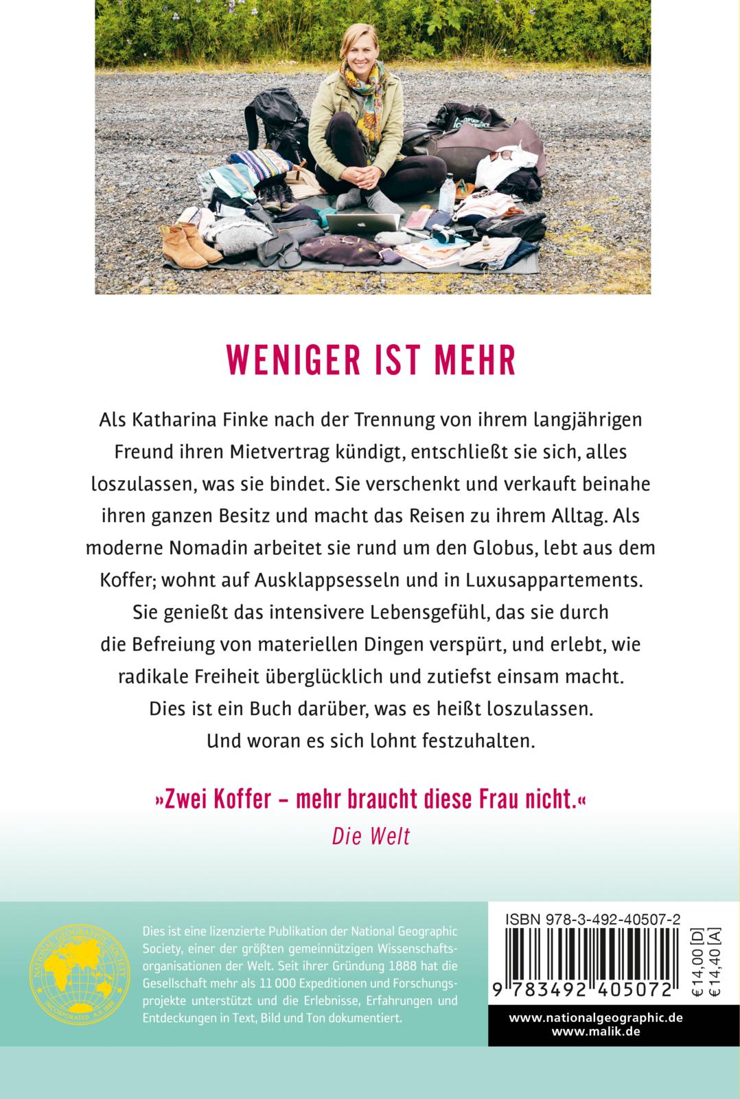 Rückseitencover Loslassen – Wie ich die Welt entdeckte und verzichten lernte