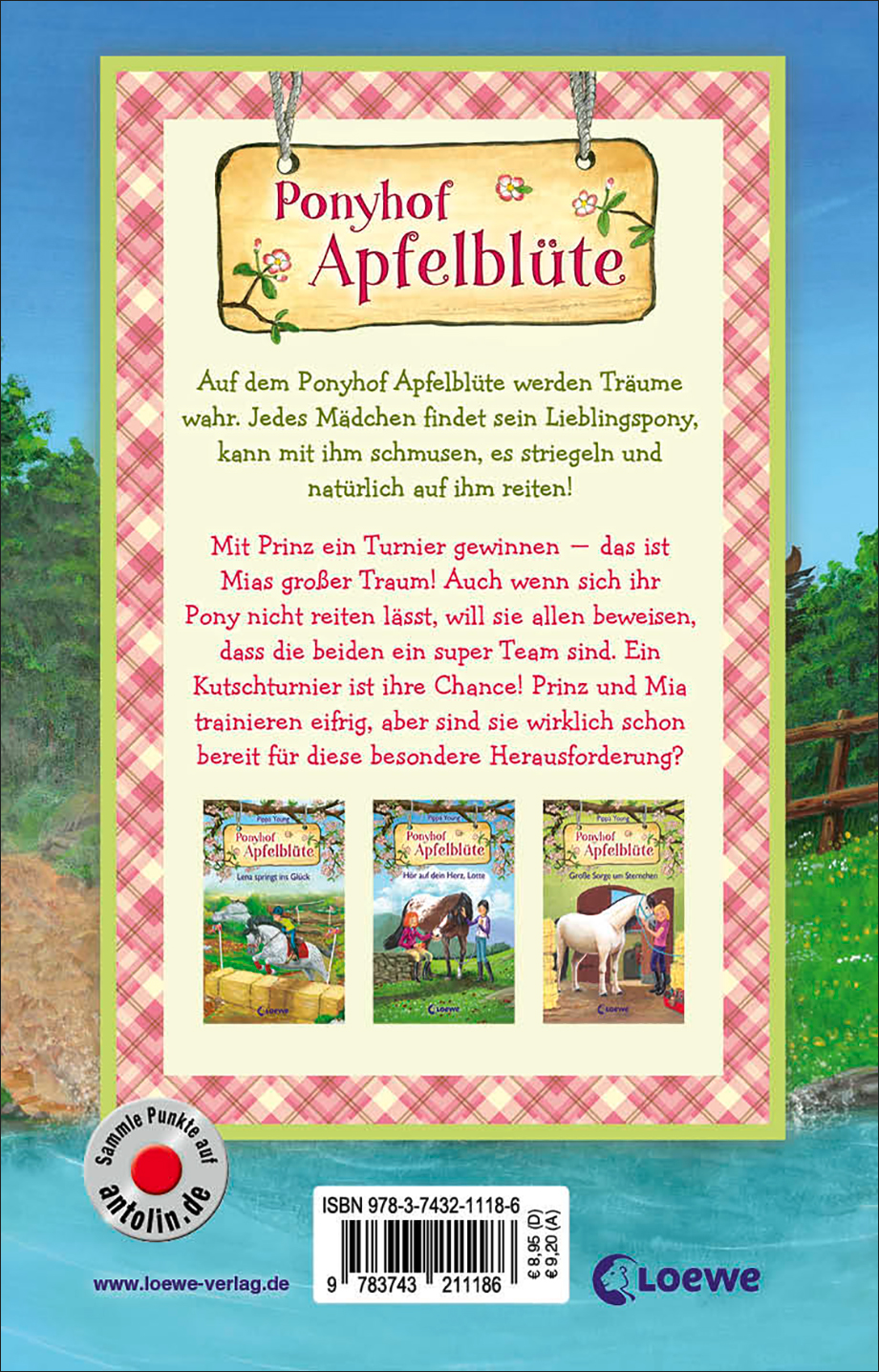 Rückseitencover Ponyhof Apfelblüte (Band 19) - Du schaffst das, Prinz!