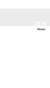 Vorderes Coverbild Taschenkalender Modus geheftet Einlage 2026