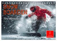Vorderes Coverbild Snowboarden - tolle Momente (Tischkalender 2025 DIN A5 quer), CALVENDO Monatskalender