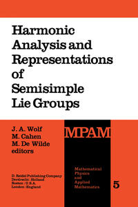Vorderes Coverbild Harmonic Analysis and Representations of Semisimple Lie Groups