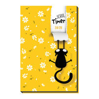Vorderes Coverbild Trötsch Schülerkalender Flexi Flower Cat 24/25