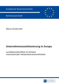 Vorderes Coverbild Unternehmenssanktionierung in Europa