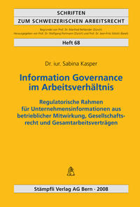Vorderes Coverbild Information Governance im Arbeitsverhältnis