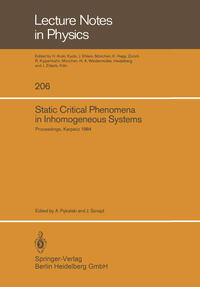 Vorderes Coverbild Static Critical Phenomena in Inhomogeneous Systems
