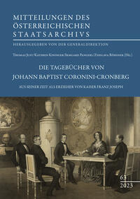 Vorderes Coverbild Die Tagebücher von Johann Baptist Coronini-Cronberg aus seiner Zeit als Erzieher von Kaiser Franz Joseph