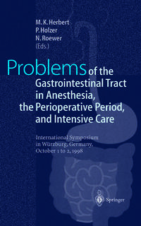 Vorderes Coverbild Problems of the Gastrointestinal Tract in Anesthesia, the Perioperative Period, and Intensive Care