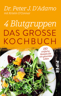 Vorderes Coverbild 4 Blutgruppen - Das große Kochbuch