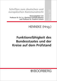 Vorderes Coverbild Funktionsfähigkeit des Bundesstaates und der Kreise auf dem Prüfstand