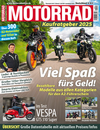 Vorderes Coverbild Motorrad Kaufratgeber - 01/2025