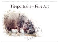 Vorderes Coverbild Tierportraits - Fine Art (Wandkalender 2025 DIN A2 quer), CALVENDO Monatskalender