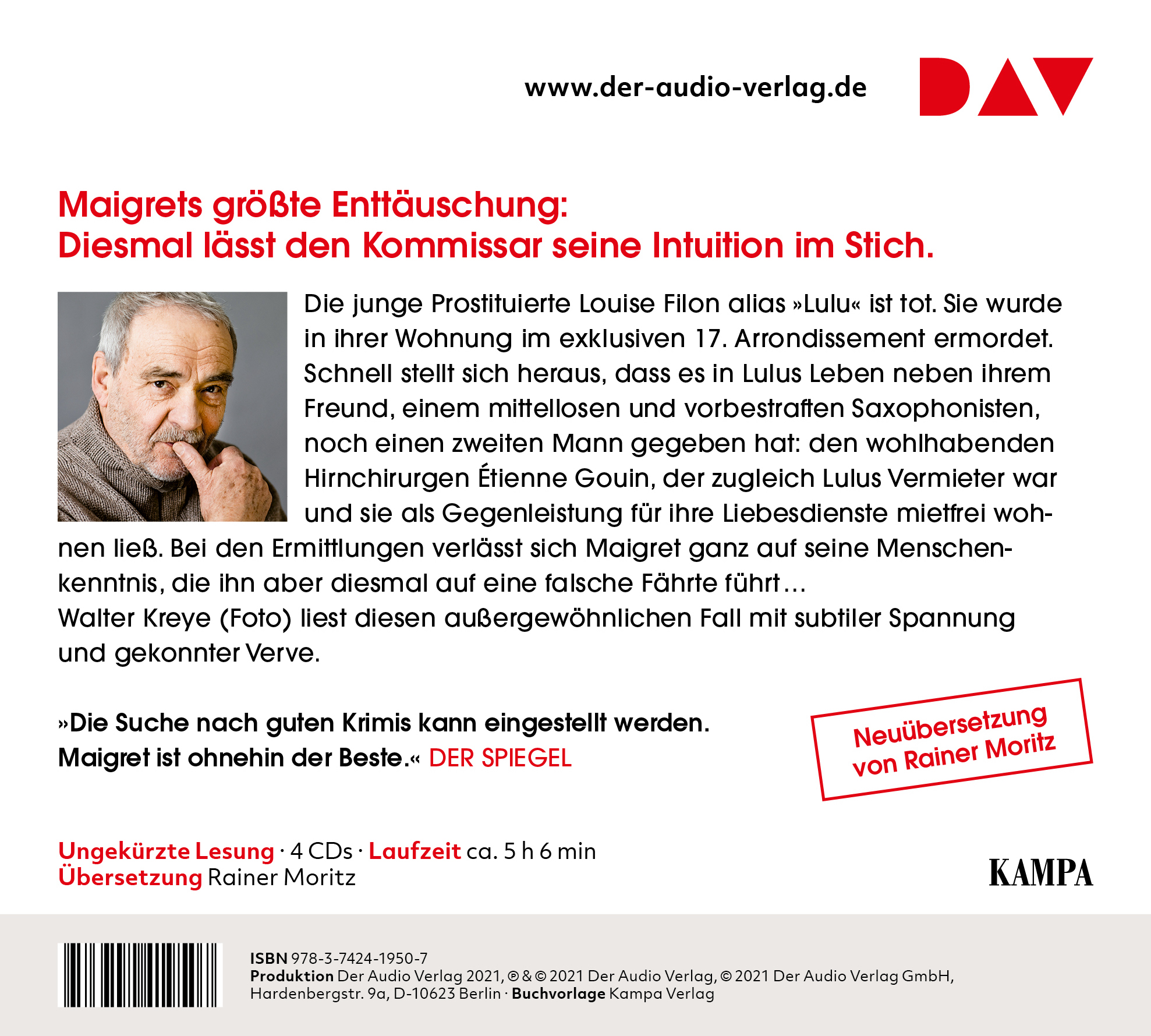 Rückseitencover Hier irrt Maigret