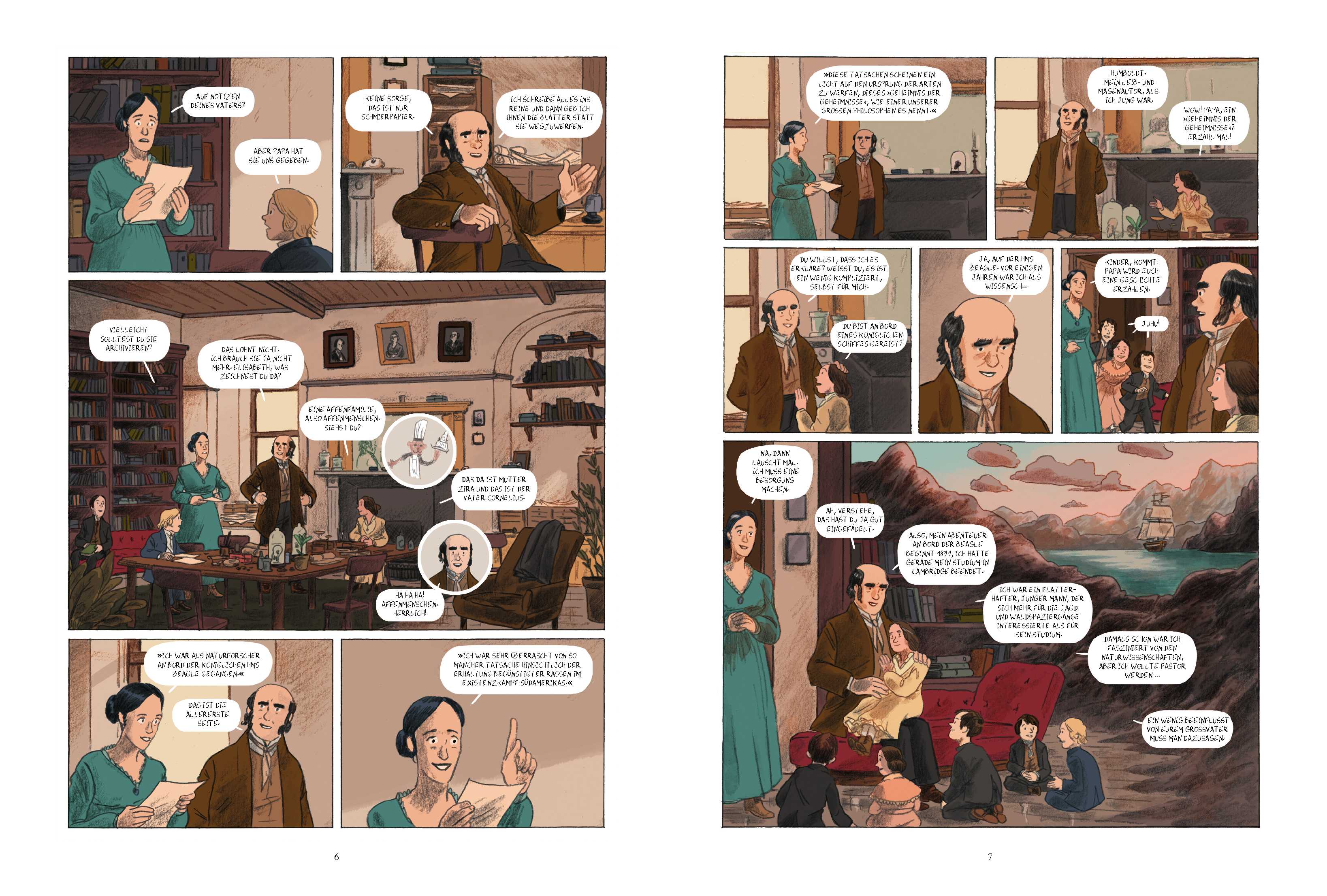 Beispielinhalt (Bild) Charles Darwin und die Reise auf der HMS Beagle