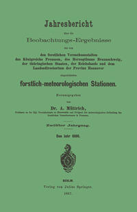 Vorderes Coverbild Jahresbericht über die Beobachtungs-Ergebnisse