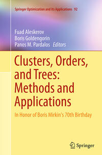 Vorderes Coverbild Clusters, Orders, and Trees: Methods and Applications