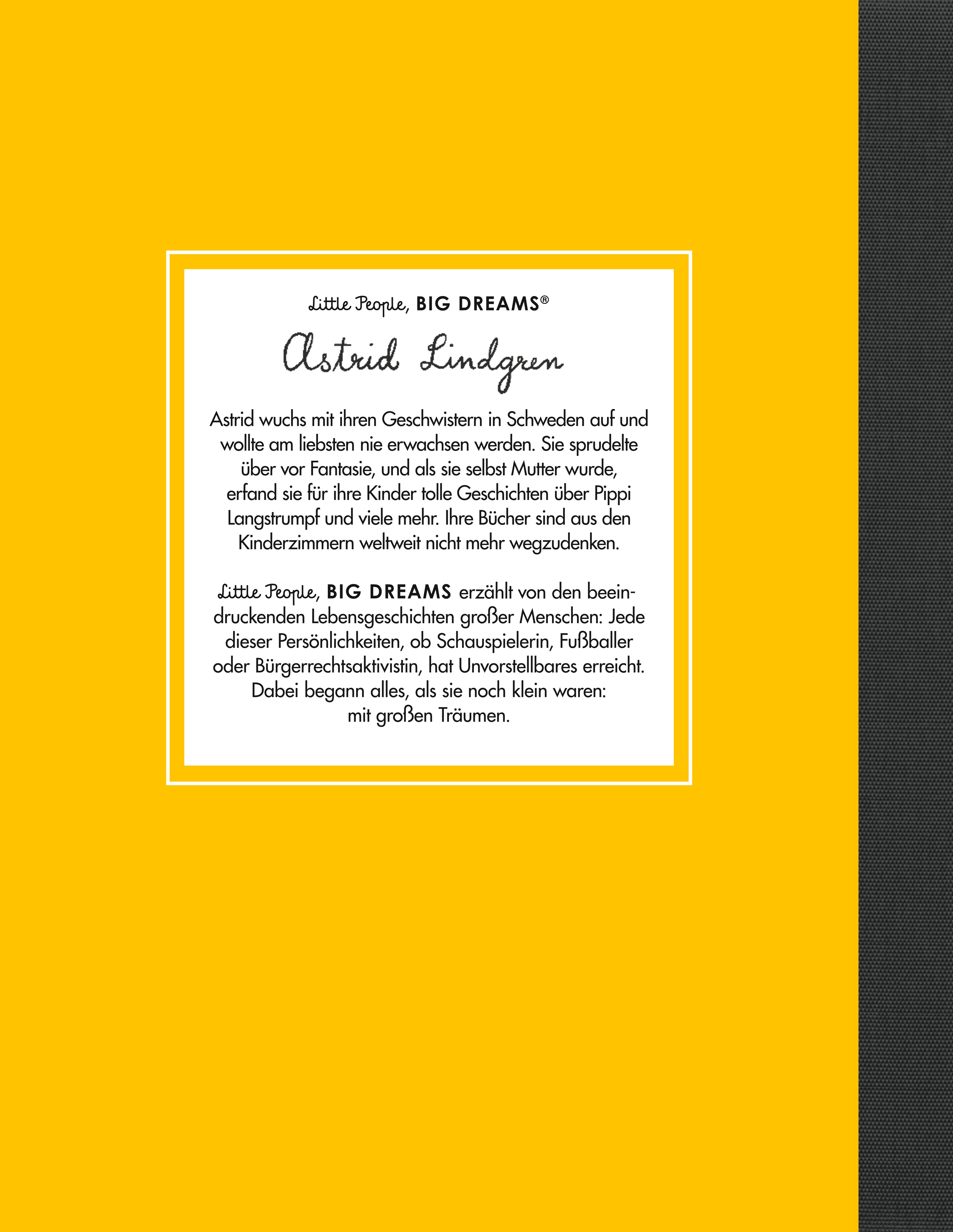 Rückseitencover Astrid Lindgren