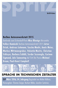 Vorderes Coverbild Berliner Autorenwerkstatt 2015