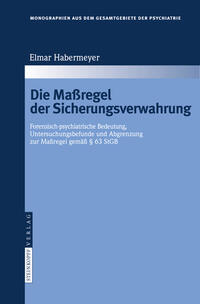 Vorderes Coverbild Die Maßregel der Sicherungsverwahrung