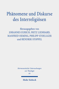Vorderes Coverbild Phänomene und Diskurse des Interreligiösen