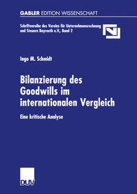 Vorderes Coverbild Bilanzierung des Goodwills im internationalen Vergleich