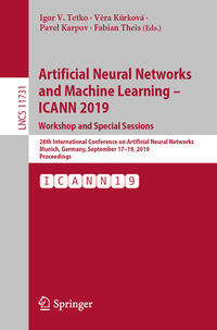 Vorderes Coverbild Artificial Neural Networks and Machine Learning – ICANN 2019: Workshop and Special Sessions