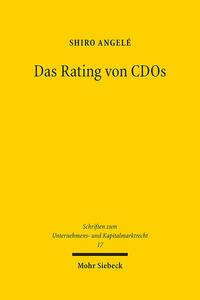 Vorderes Coverbild Das Rating von CDOs