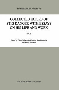 Vorderes Coverbild Collected Papers of Stig Kanger with Essays on his Life and Work