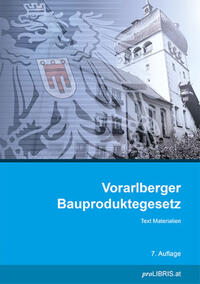 Vorderes Coverbild Vorarlberger Bauproduktegesetz