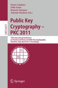 Vorderes Coverbild Public Key Cryptography -- PKC 2011