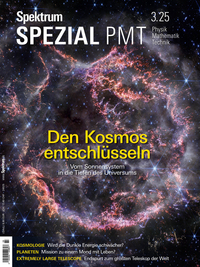 Vorderes Coverbild Spektrum Spezial PMT 3/2025 - Den Kosmos entschlüsseln