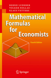 Vorderes Coverbild Mathematical Formulas for Economists
