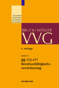 Vorderes Coverbild VVG / Berufsunfähigkeitsversicherung §§ 172-177