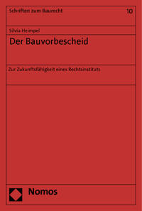 Vorderes Coverbild Der Bauvorbescheid