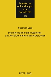 Vorderes Coverbild Sozialrechtliche Gleichstellungs- und Antidiskriminierungskonzeptionen