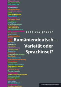 Vorderes Coverbild Rumäniendeutsch – Varietät oder Sprachinsel?
