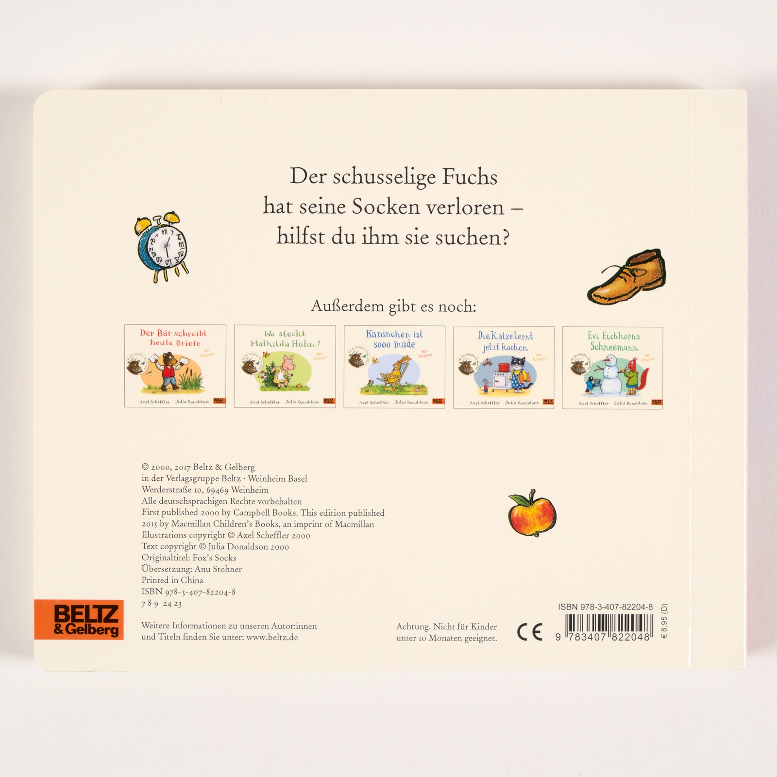 Rückseitencover Der Fuchs sucht seine Socken