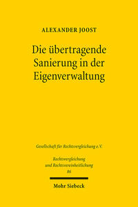 Vorderes Coverbild Die übertragende Sanierung in der Eigenverwaltung