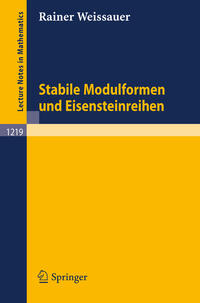 Vorderes Coverbild Stabile Modulformen und Eisensteinreihen