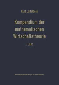 Vorderes Coverbild Kompendium der mathematischen Wirtschaftstheorie