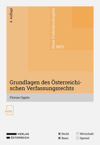 Vorderes Coverbild Grundlagen des Österreichischen Verfassungsrechts