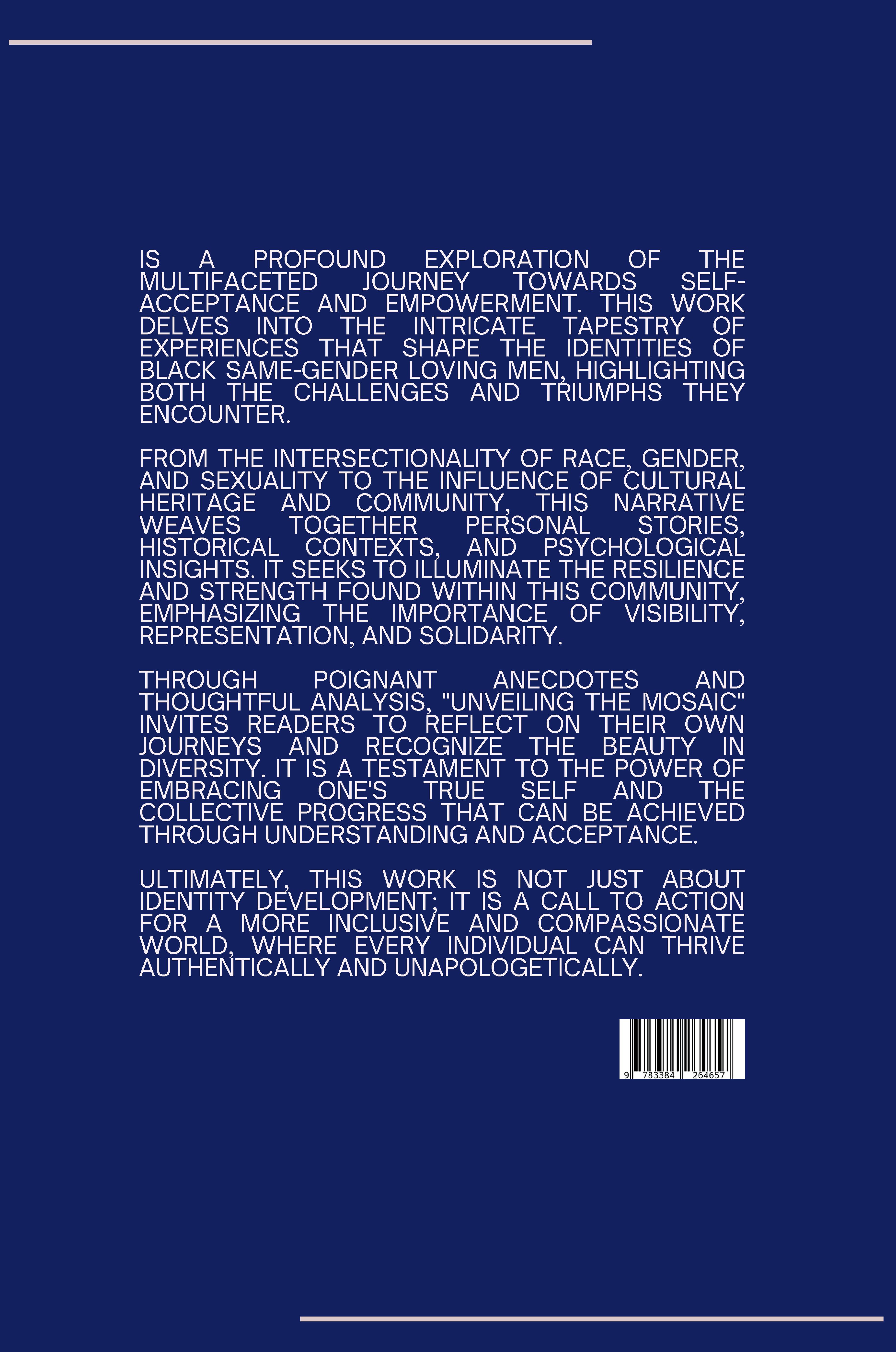 Rückseitencover Unveiling the Mosaic: Identity Development for Black Same-Gender Loving Men