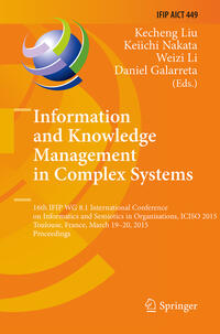 Vorderes Coverbild Information and Knowledge Management in Complex Systems