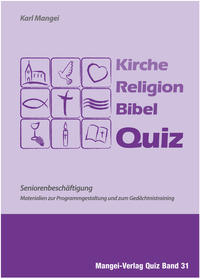 Vorderes Coverbild Kirche Religion Bibel Quiz - Seniorenbeschäftigung