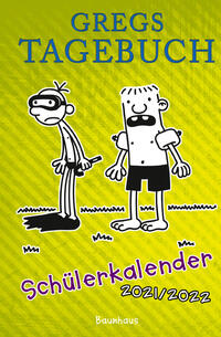 Vorderes Coverbild Gregs Tagebuch – Schülerkalender 2021/2022