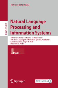 Vorderes Coverbild Natural Language Processing and Information Systems
